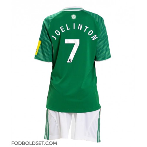 Newcastle United Joelinton #7 Udebane Trøje Børn 2025-26 Kortærmet (+ Korte bukser)